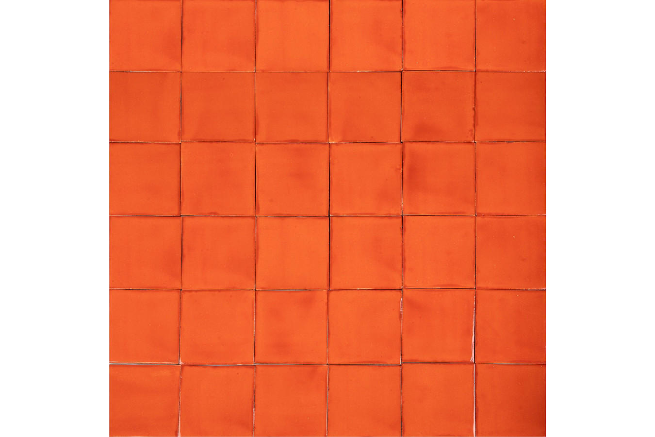 Naranja Deslavado orange - single - color Talavera tiles