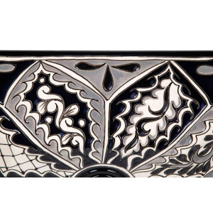 Atalaya - Mexican countertop sink decorated with relief