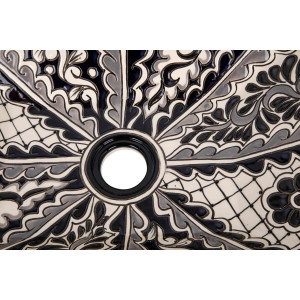Atalaya - Mexican countertop sink decorated with relief