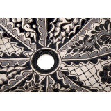 Atalaya - Mexican countertop sink decorated with relief