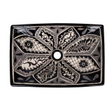 Atalaya - Mexican countertop sink decorated with relief