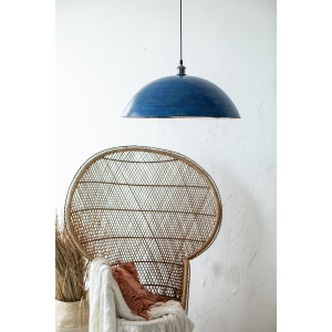 Sandia Azul XL - copper blue ceiling lamp