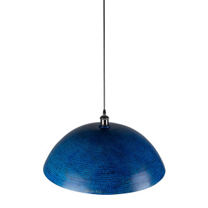 Sandia Azul XL - copper blue ceiling lamp