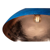 Sandia Azul XL - copper blue ceiling lamp
