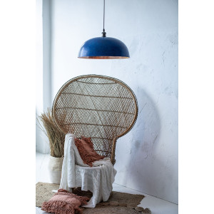 Sandia Azul - blue copper lamp from Mexico