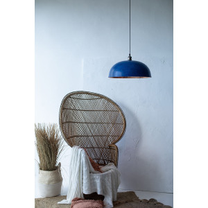 Sandia Azul - blue copper lamp from Mexico