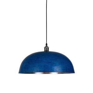 Sandia Azul - blue copper lamp from Mexico