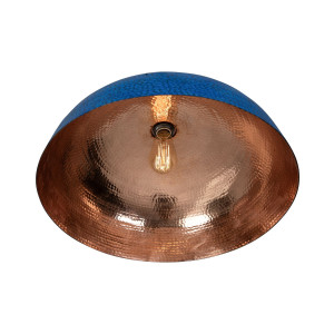 Sandia Azul - blue copper lamp from Mexico