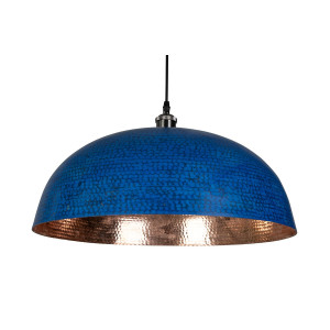 Sandia Azul - blue copper lamp from Mexico