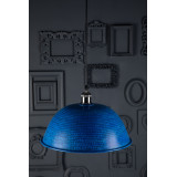 Taron - blue forged copper lamp