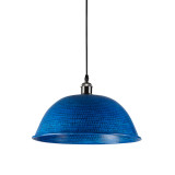 Taron - blue forged copper lamp