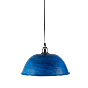 Taron - blue forged copper lamp