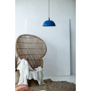 Taron - blue forged copper lamp