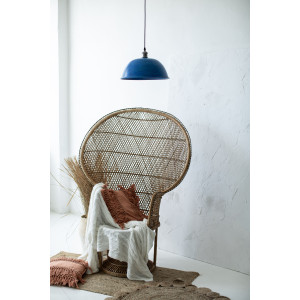 Taron - blue forged copper lamp