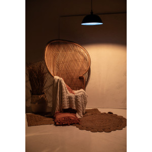 Taron - blue forged copper lamp