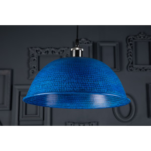 Taron - blue forged copper lamp
