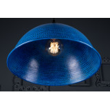 Taron - blue forged copper lamp