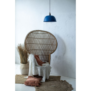 Nuez azul - blue handmade lamp from Mexico - pure copper