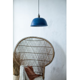 Nuez azul - blue handmade lamp from Mexico - pure copper