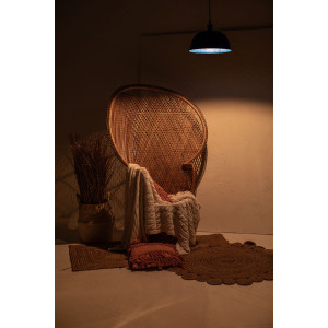 Nuez azul - blue handmade lamp from Mexico - pure copper