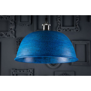 Nuez azul - blue handmade lamp from Mexico - pure copper
