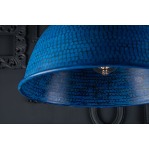 Nuez azul - blue handmade lamp from Mexico - pure copper