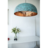 Sandia Verde XXL - patinated lamp from Mexico - pure copper