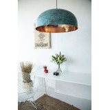 Sandia Verde XXL - patinated lamp from Mexico - pure copper