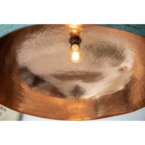 Sandia Verde XXL - patinated lamp from Mexico - pure copper