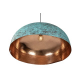 Sandia Verde XXL - patinated lamp from Mexico - pure copper