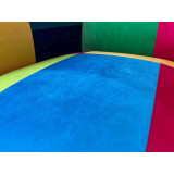 Hand-sewn colour armchairs