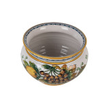 Italian ceramic flowerpot - Vaso di limoni e uva S