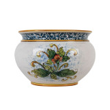 Sicilian ceramic flowerpot - Vaso di girasoli S