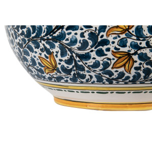 Hand-painted Italian flower pot - Vaso fiori di limoni S