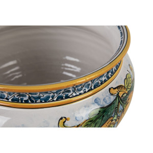 Handmade Sicilian flowerpot - Vaso di limoni S