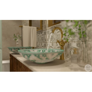 Baila  - Green countertop sink