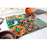 Verde - set of multi-colored wall decors - 15 pieces