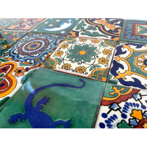 Verde - set of multi-colored wall decors - 15 pieces