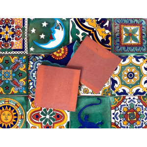 Verde - set of multi-colored wall decors - 15 pieces
