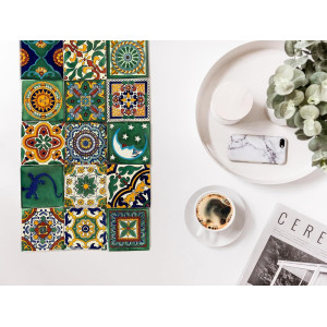 Verde - set of multi-colored wall decors - 15 pieces
