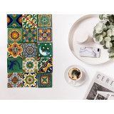 Verde - set of multi-colored wall decors - 15 pieces