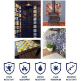 Verde - set of multi-colored wall decors - 15 pieces