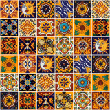 Girasol - set of multi-colored wall decors - 15 tiles