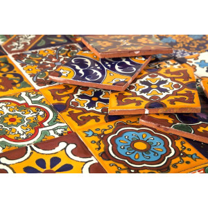 Girasol - set of multi-colored wall decors - 15 tiles