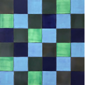 Malaquita - patchwork of ceramic tiles - 30 pieces