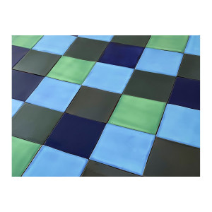 Malaquita - patchwork of ceramic tiles - 30 pieces