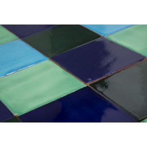 Malaquita - patchwork of ceramic tiles - 30 pieces