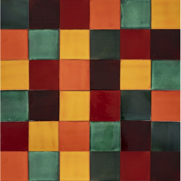 Borgoña - Patchwork of single color tiles - 30 pcs