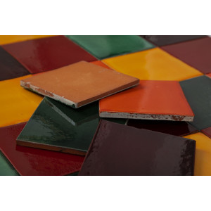 Borgoña - Patchwork of single color tiles - 30 pcs