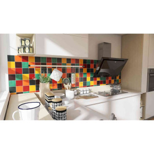 Borgoña - Patchwork of single color tiles - 30 pcs